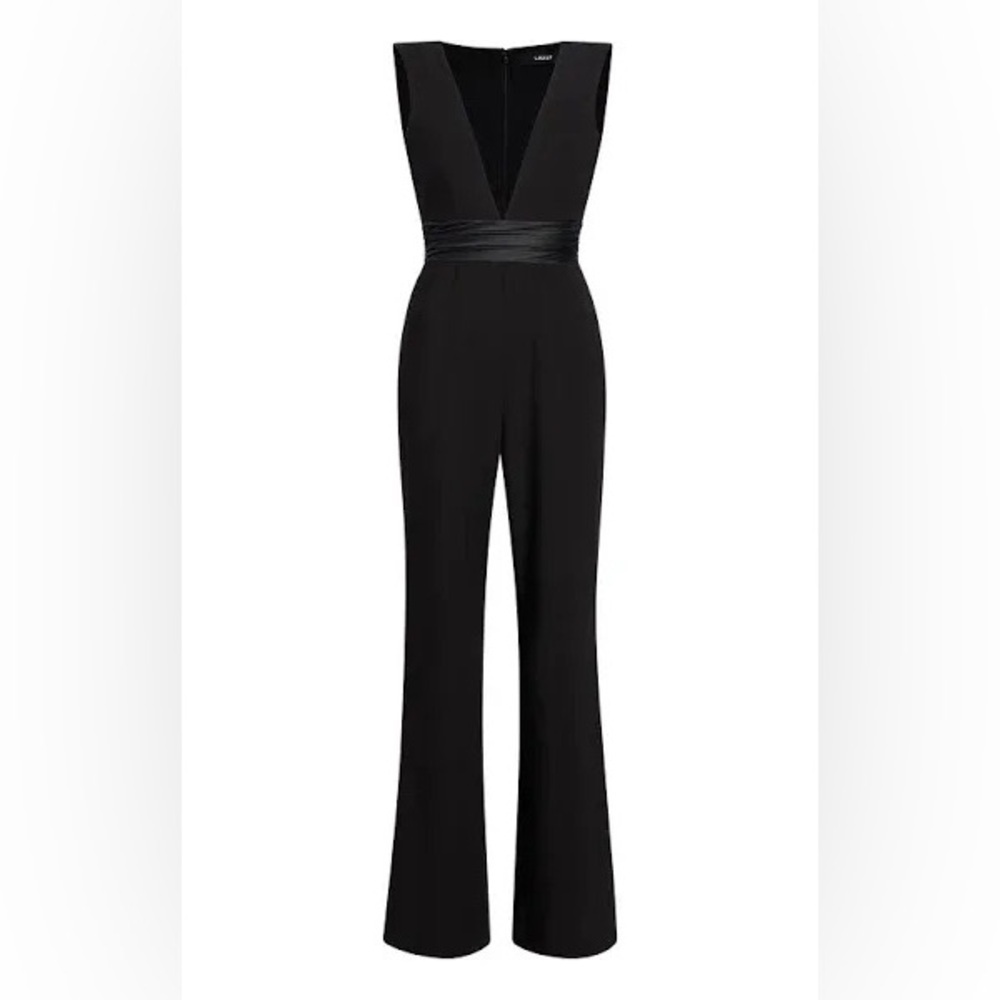 NWT LIKELY Maggie Jumpsuit Black Party Cocktail Sleeveless Elegant Sexy Size 2 - Picture 4 of 11